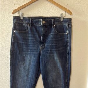 White House Black Market Blue Straight Leg Jeans